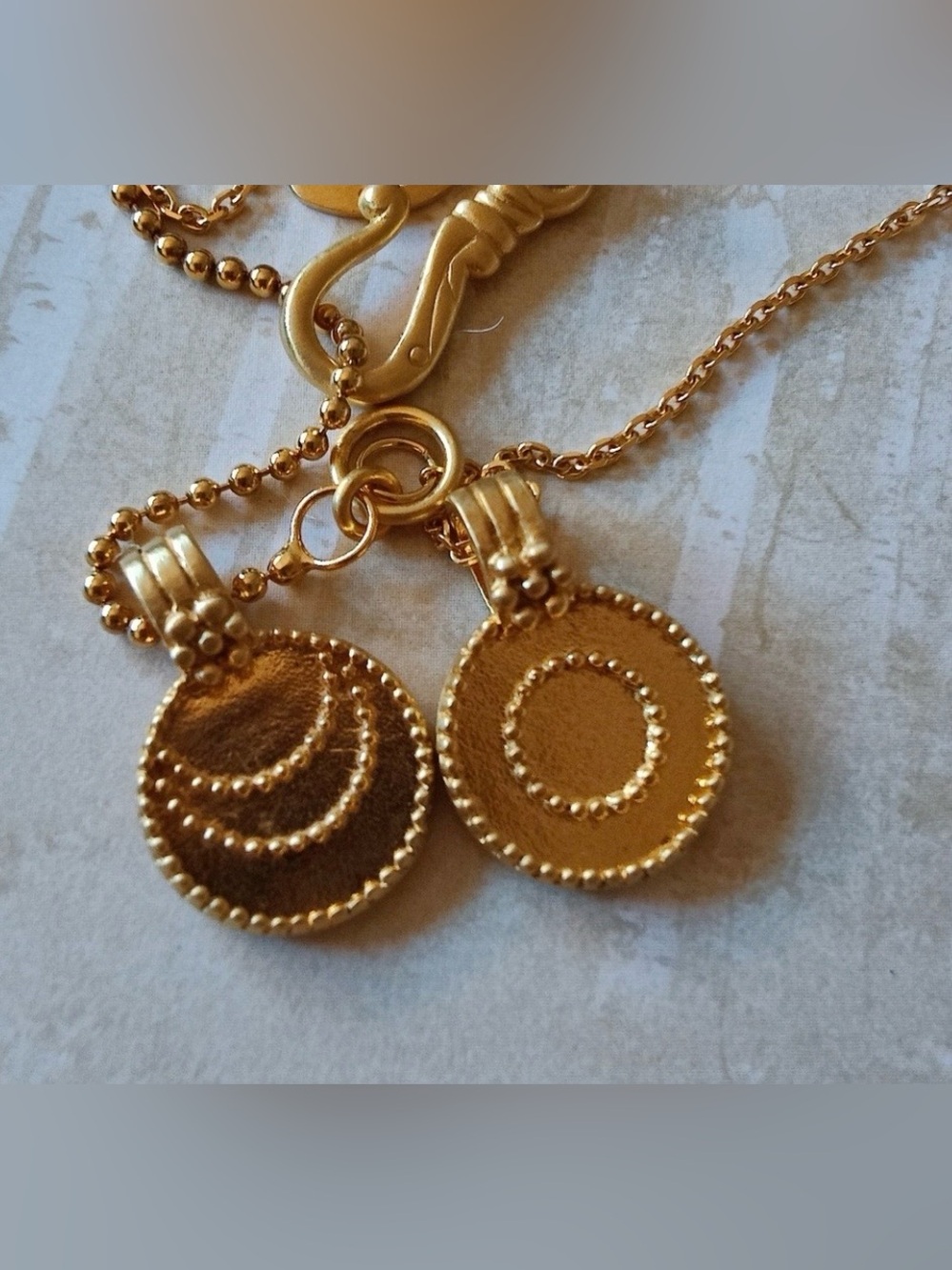 New! Sundance Gold Vermeil Luna/Sol Necklace